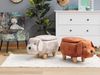 Beliani Pet pouffe with storage beige velor DOGGY Bild 2