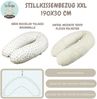 sei Design XXL Stillkissen 190x30 Schwangerschaftskissen Seitenschläferkissen Komfortkissen Erwachsene Baby Kissen mit Bezug 100% Baumwolle Bild 2