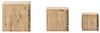 Wandregal 3er Set massivum Jolo Akazie gebürstet braun 25x25x25 cm Holzwürfel Dekowürfel Wandboard Deko Wohnzimmer Flur Bild 4