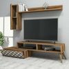 Dmora Wandregal Sterope 150 x 37.2 x 37.8h cm Braun 7 Regalflächen Bild 4