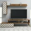 Dmora Wandregal Sterope 150 x 37.2 x 37.8h cm Braun 7 Regalflächen Bild 5