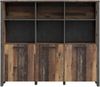 Highboard Regal CLIF 3 Türen und offenem Regal Optik: Old Wood Vintage Bild 3