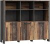 Highboard Regal CLIF 3 Türen und offenem Regal Optik: Old Wood Vintage Bild 4