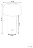 Beliani 'BESOS', kabellose LED Tischlampe mit Dimmer, Metall, Rot Bild 3