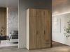 Demeyere Moderner Kleiderschrank, 6 Türen, 5 Einlegeböden, 2 Schubladen, Eiche, Kronberg – 119,4 x 51,1 x 203 cm, Holzwerkstoff Bild 4