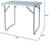 3-teiliges Campingmöbel Set Alu L80xB60xH68cm Petrol Bild 2