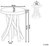 Beistelltisch Teakholz braun rund MERRITT Bild 3