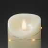 KONSTSMIDE No. 1834-180 LED Echtwachskerze cremeweiss mit LED Draht Bild 1