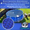 Poolpanda Pool Solarfolie Ø 550 cm Elite rund | 400 my | schwarz/blau | 15 mm Luftblasen Bild 2