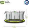 EXIT Trampolin Silhouette Ground + Sicherheitsnetz Ø 427 cm grün Bild 3