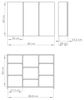 Baikal Camerino Schrank mit Spiegel, Mehrzweck-Bad-Zusatzschrank, Option mit oder ohne LED-Licht, einfache Montage, Schrank Camerino, 90 cm, Weiß Bild 3