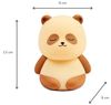 Nattou Nachtlampe Panda LED-Nachtlicht aus Silikon - 2 Helligkeitsstufen und Farbstufen - BPA-frei - 12 cm - Silikon - Beige Bild 5