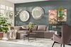 Kare Design Ecksofa Infinity, Taupe, L-Form, Ottomane Links, Samtoptik, Kissen abziehbar, 3 Kissen inklusive, Frei kombinierbar, Modern, Wohnzimmer, 70 x 306 x 182 cm (H/B/T) Bild 2
