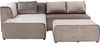 Kare Design Ecksofa Infinity, Taupe, L-Form, Ottomane Links, Samtoptik, Kissen abziehbar, 3 Kissen inklusive, Frei kombinierbar, Modern, Wohnzimmer, 70 x 306 x 182 cm (H/B/T) Bild 5