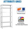 SimonRack Schwerlastregal, Lagerregal, 200 x 90 x 30 Metallregal, Kellerregal, Biegestelle 75 kg, 6 Fachböden, Weiss - Advantage Bild 5