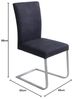 Komfort & Wohnen Stuhl Esszimmerstuhl Freischwinger Schwingstuhl 46 x 98 x 60 cm Schwarz Bild 2