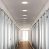 LED Deckeneinbauleuchte - 20W - warmweiss (~3000K); Runde Einbauleuchte flach, weiss Bild 2