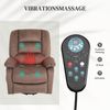 HOMCOM Massagesessel Fernsehsessel mit Aufstehhilfe Elektrisch, mit Liege-/ Wärmefunktion (TV Sessel, 1-St, Relaxsessel), für Wohnzimmer, Schlafzimmer, Braun Bild 5