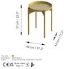 Couchtisch, 'SHB-002', 57 x 44 x 44, Gold Bild 3