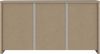 Forte EUFEMIUS Kommode 160, moderne Kommode mit dekorativer Fräsung, 1-türig, 3 Schubladen, Dunkelbraun|Schwarz Eiche Holzdekor, 161,5 cm breit x 86,3 cm hoch x 41,6 cm tief Bild 3