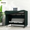 Outsunny Gartenmöbel-Schutzhülle Abdeckhaube, Wasserfest, Sonnenschutz (Schutzhülle für Hollywoodschaukel, 1-St, Abdeckhaube für Hollywoodschaukeln), 205L x 124B x 164H cm Bild 2