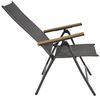 Gartensessel Klappsessel Hochlehner AREZZO Gestell Aluminium anthrazit Bild 4