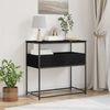 vidaXL Konsolentisch Schwarz Eichen-Optik 75 x 40 x 75 cm 862938 Bild 2