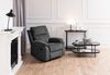 AC Design Furniture Bertha Ovaler Couchtisch mit 1 Ablage, Sofatisch mit Rauchglas und Metallgestell, Wohnzimmertisch mit Stauraum, Modernes Design, Wohnzimmermöbel, B: 95 x H: 42x50 cm Bild 2