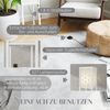 HOMCOM Stehlampe moderne Stehleuchte mit Regalen, Fußschalter und Zugkette, ohne Leuchtmittel, für Wohnzimmer, Schlafzimmer, Weiß Bild 5