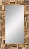 Wandspiegel 105x180 cm Kavali massivum rechteckig braun Holzspiegel recyceltes Altholz großer Spiegel Ganzkörperspiegel XXL Flurspiegel Garderobe Bild 5