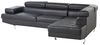 Ecksofa NORREA Kunstleder Schwarz Linksseitig Bild 4