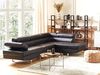 Ecksofa NORREA Kunstleder Schwarz Linksseitig Bild 2