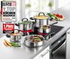 Karcher Topf-Set Mia, Edelstahl (5-tlg), inkl. 3 Glasdeckel, Induktion Bild 2