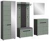 Garderoben-Set >Canu< in Basalt Grau / Smoke Green - 255x190x37cm (BxHxT) Bild 2
