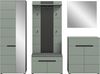 Garderoben-Set >Canu< in Basalt Grau / Smoke Green - 255x190x37cm (BxHxT) Bild 3