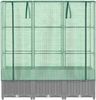 vidaXL Hochbeet mit Gewächshaus-Aufsatz Rattan-Optik 120x40x138 cm 4015857 Bild 5
