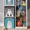 Kinderregal Marvin Weiß 72 x 143 cm mit 4 Faltboxen opt. 2 Vicco Bild 5