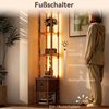 HOMCOM Stehlampe moderne Standlampe, Dimmfunktion, LED fest integriert, Warmweiß, 3-in-1 LED Stehlampe mit Ablagen und Schublade Bild 5