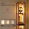 HOMCOM Stehlampe moderne Standlampe, Dimmfunktion, LED fest integriert, Warmweiß, 3-in-1 LED Stehlampe mit Ablagen und Schublade Bild 4