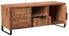 TV-Bank Akazie hell massivum Sydney 134x55x45 cm Lowboard mit Schublade Fernsehtisch Holz Medienmöbel Massivholz braun Bild 4