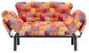 Dmora Schlafsofa 2-Sitzer Zeeusis 155x70 cm Bunt, Stauraum Bild 3