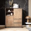 Newroom Highboard Vincent, Highboard Wildeiche Vintage Industrial Sideboard Kommode Anrichte Bild 5