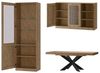 Wohnzimmer-Set Wohnwand Cozy 4-teilig Eiche Rustikal teilmassiv Bild 4