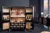 riess-ambiente Barschrank MANDALA 95cm schwarz / gold (Einzelartikel, 1-St) Wohnzimmer· Massivholz · Metall · Mango · XXL · Highboard · Boho Bild 4