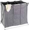Wenko Wäschesammler Trio Grau 130 l, grau Bild 2
