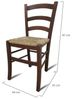 Dmora - Klassischer Holzstuhl, für Esszimmer, Küche oder Wohnzimmer, Made in Italy, cm 44x45h87, Sitzhöhe cm 43, Nussbaumfarbe Bild 2