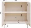 Sideboard Holea mit 2 Türen 75x70x34 cm Beige [en. casa] Bild 2