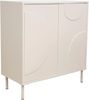 Sideboard Holea mit 2 Türen 75x70x34 cm Beige [en. casa] Bild 3