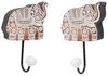 Marrakesch Orient & Mediterran Interior Kleiderhaken Garderobenhaken Handtuchhalter 15 cm Garderobe Kleiderhaken Haken, Badezimmer, Schlafzimmer, Flur, Diele, (2-St), handgefertigt Bild 4