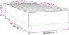 vidaXL Boxspringbettgestell Blau 90x190 cm Stoff 3120927 Bild 3